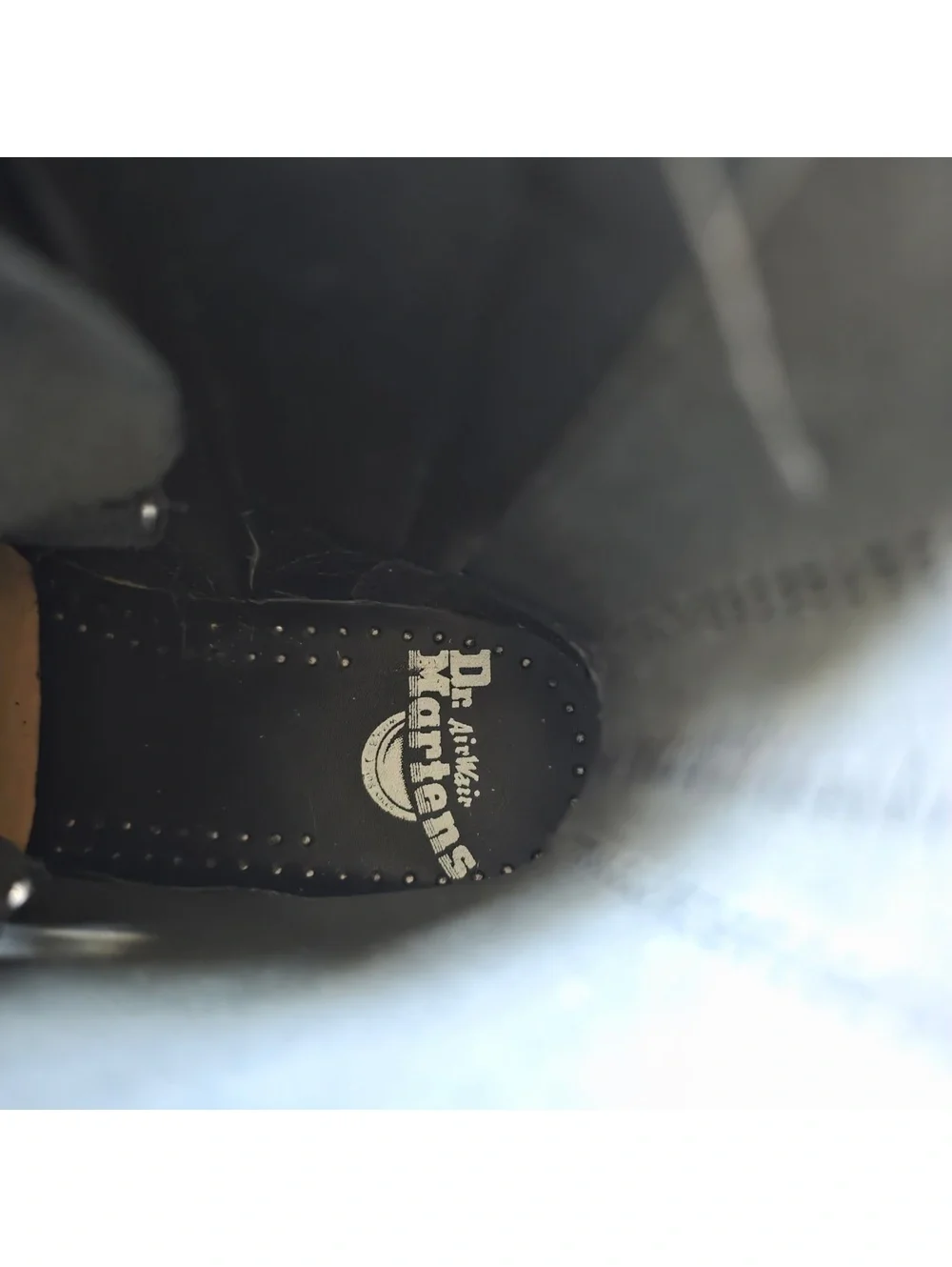 Dr. Martens Black Leather Platform Boots Size: USM 4 - Picture 6 of 7